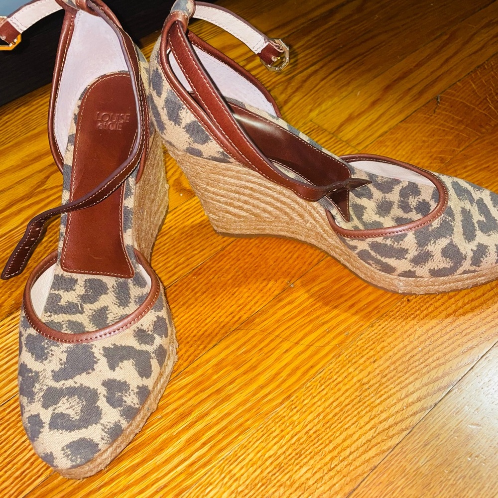 NWOB-Louise et Cie Leopard Print Women's Platform Shoes
